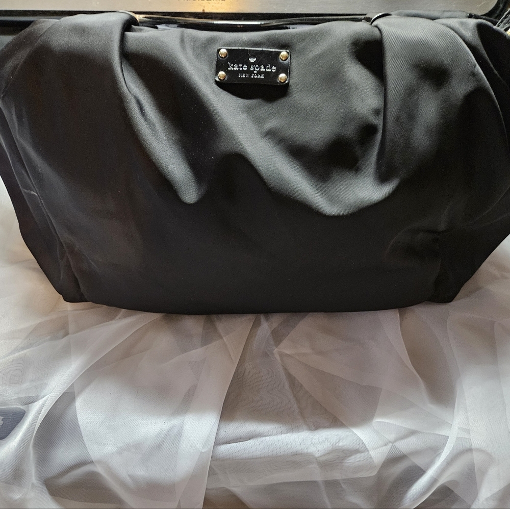 Kate Spade Classic Black Duffle or Baby Bag